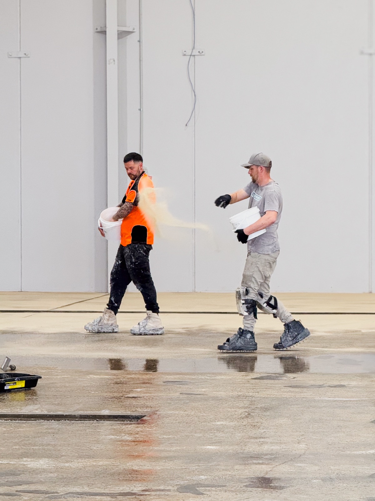 Commercial kitchen flooring installation by JA Floors