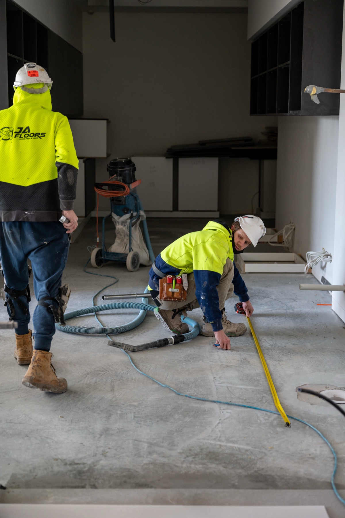 Substrate preparation for commercial flooring by JA Floors